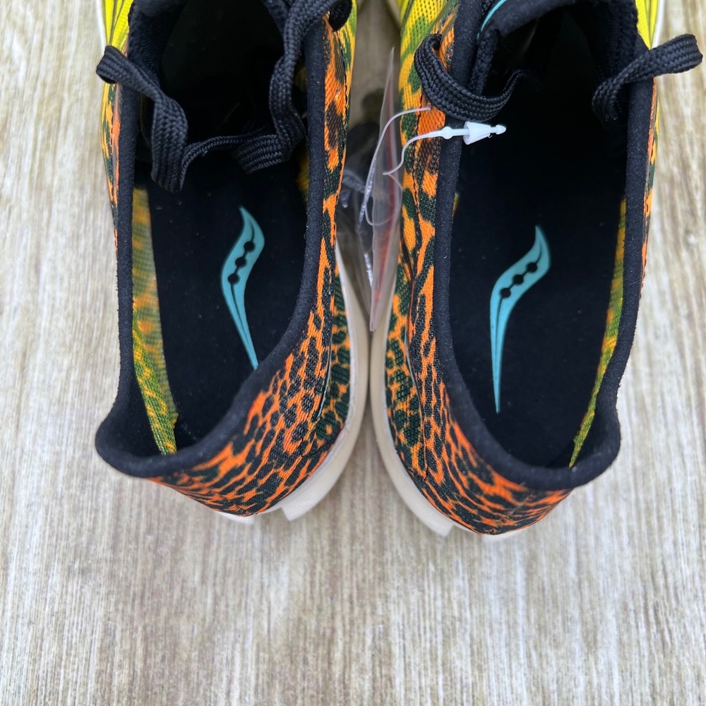 Saucony Endorphin Cheetah Track Spikes Women's Size 8 Yellow Leopard S19095-85 - Picture 5 of 10